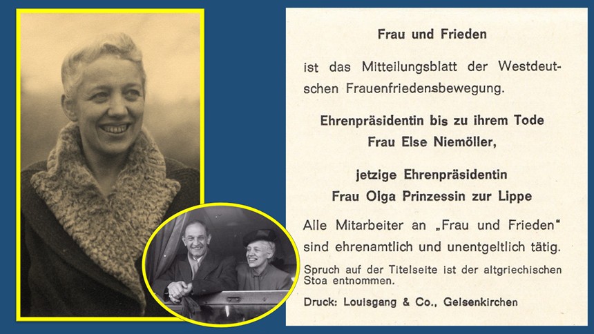 Collage mit Else Niemoller